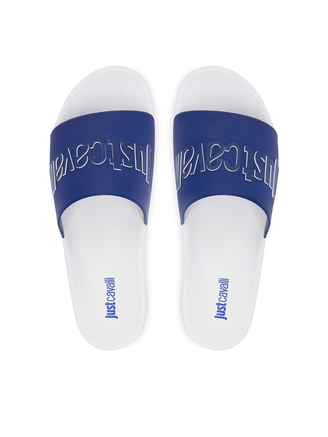 Just Cavalli Шльопанці Just Cavalli 80QA3SZ1 ZSE50 Голубий