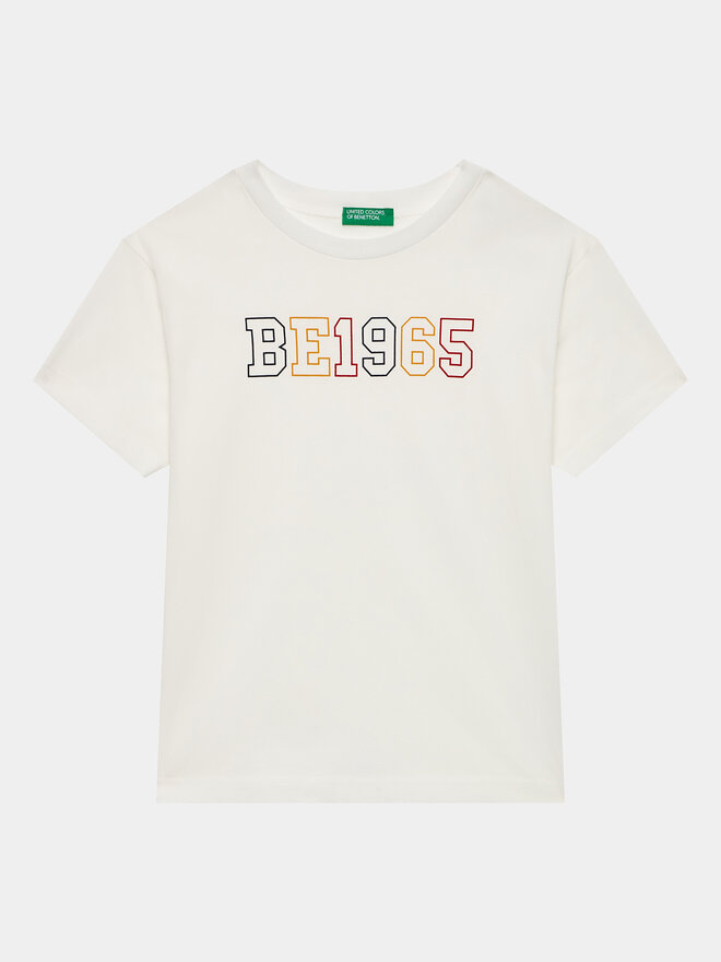 United Colors Of Benetton United Colors Of Benetton Camiseta 3I1XC10D6 Blanco Regular Fit