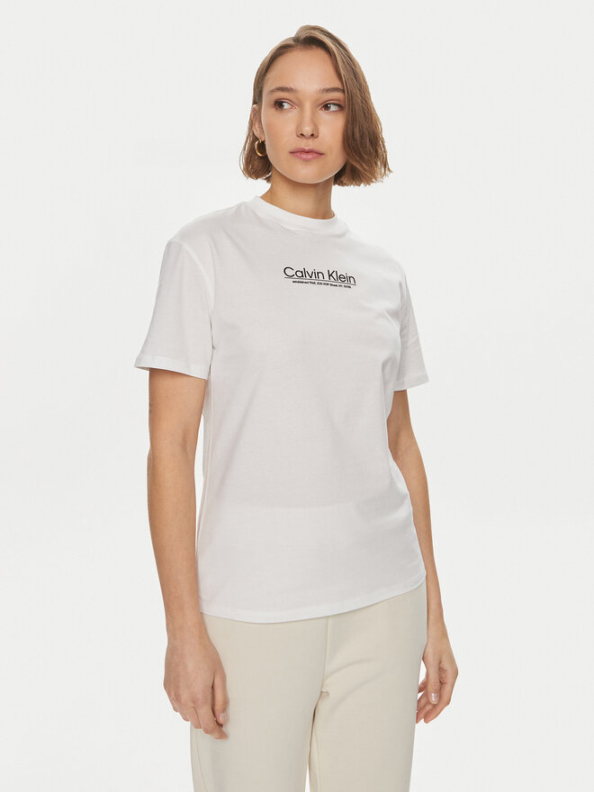 Calvin Klein Calvin Klein Футболка Coordinates K20K207005 Білий Regular Fit