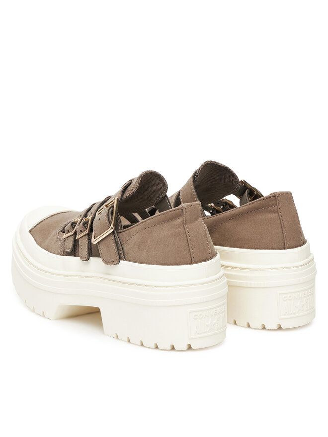 Converse Īsi apavi Converse Chuck Taylor All Star Lugged Heel Mary Jane Sandal A13552C Zaļš