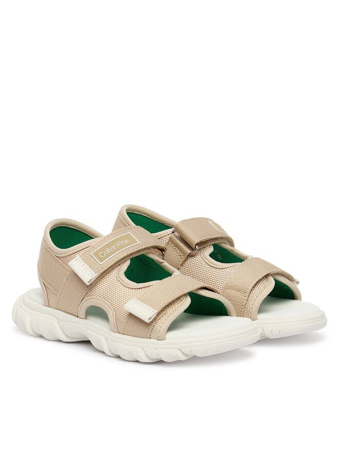 Calvin Klein Sandalen Calvin Klein Velcro Sandal V1B2-83321-1564 Beige