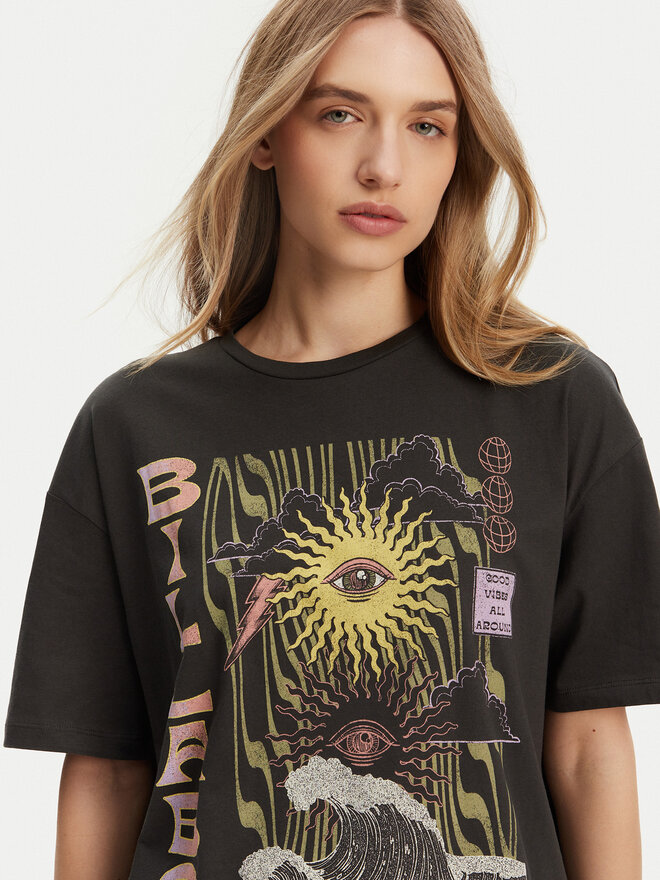 Billabong Billabong T-Shirt EBJZT00443-KTA0 Μαύρο Regular Fit