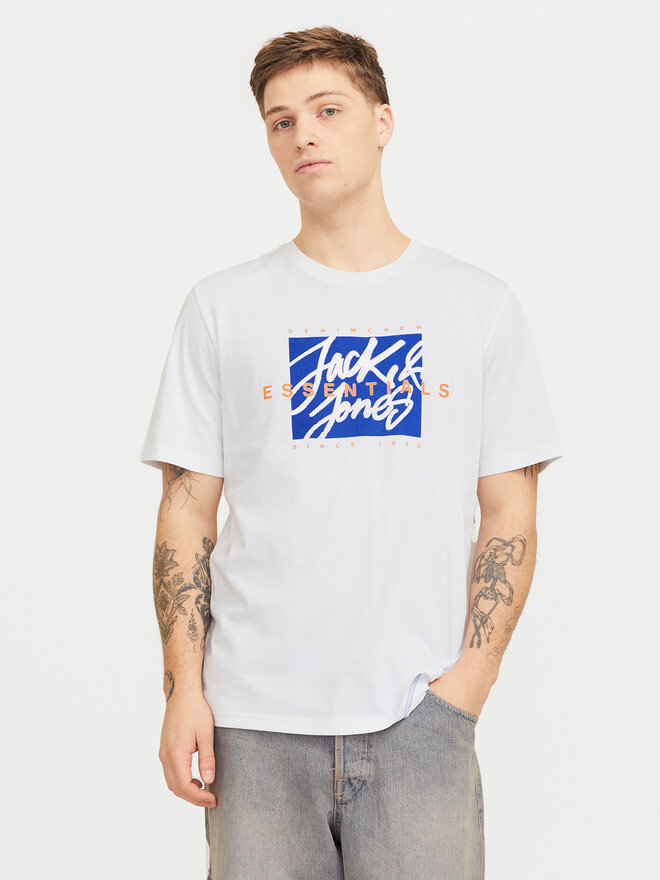 Jack&Jones Jack&Jones Marškinėliai Colton 12268439 Balta Standard Fit