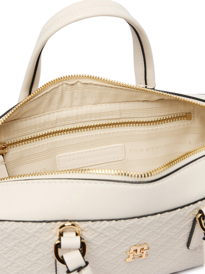 Tommy Hilfiger Handtasche Tommy Hilfiger Th Daily Crossover Mono AW0AW18415 Weiß