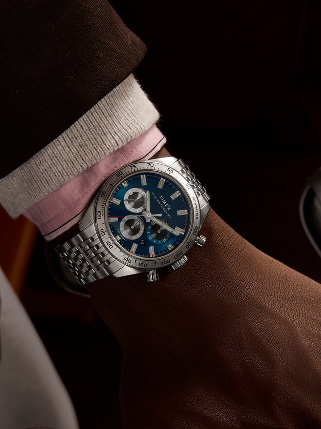 Timex Ročna ura Timex Waterbury TW2Y18500 Srebrna