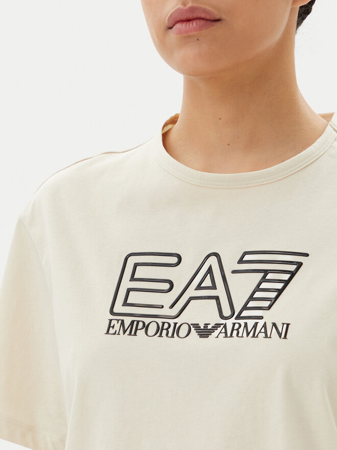 EA7 Emporio Armani EA7 Emporio Armani Camiseta 7W000098 AF12503 U1079 Beis Loose Fit