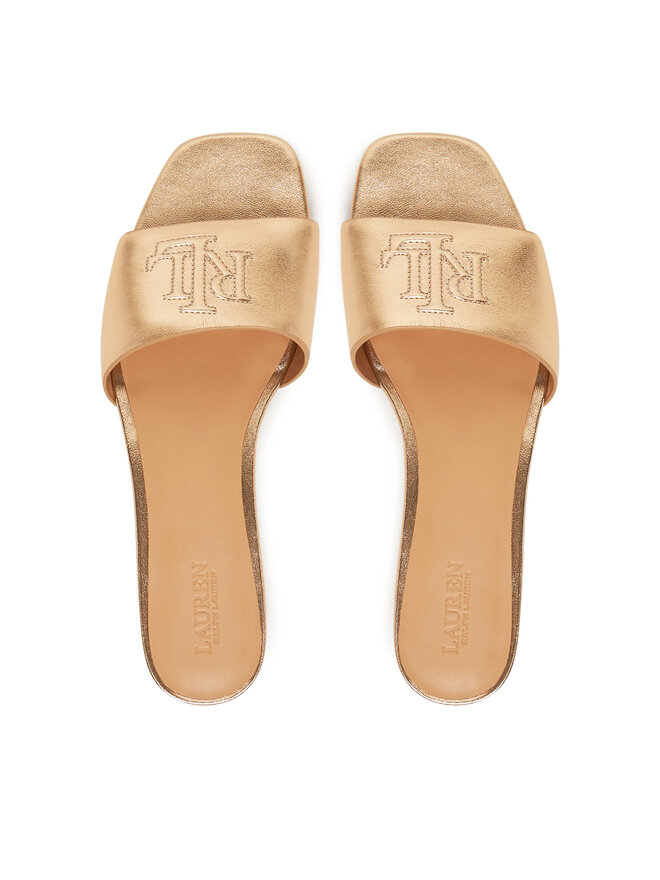 LAUREN RALPH LAUREN Natikače LAUREN RALPH LAUREN Everley 802970531001 Zlatna