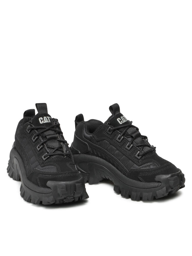 Cat intruder chunky sole trainers in black cheap