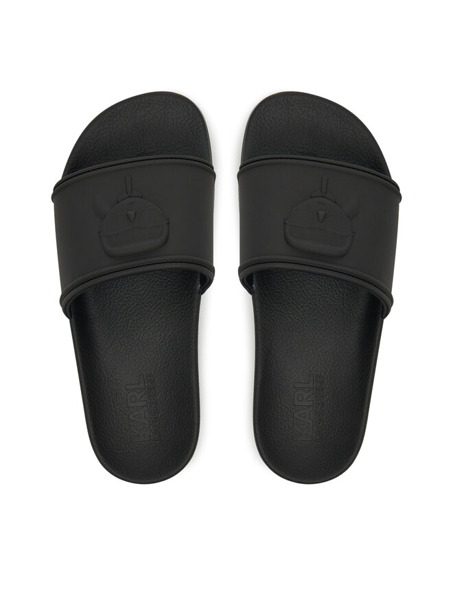 KARL LAGERFELD Παντόφλες KARL LAGERFELD Kondo 2.0 KL80919M Μαύρο