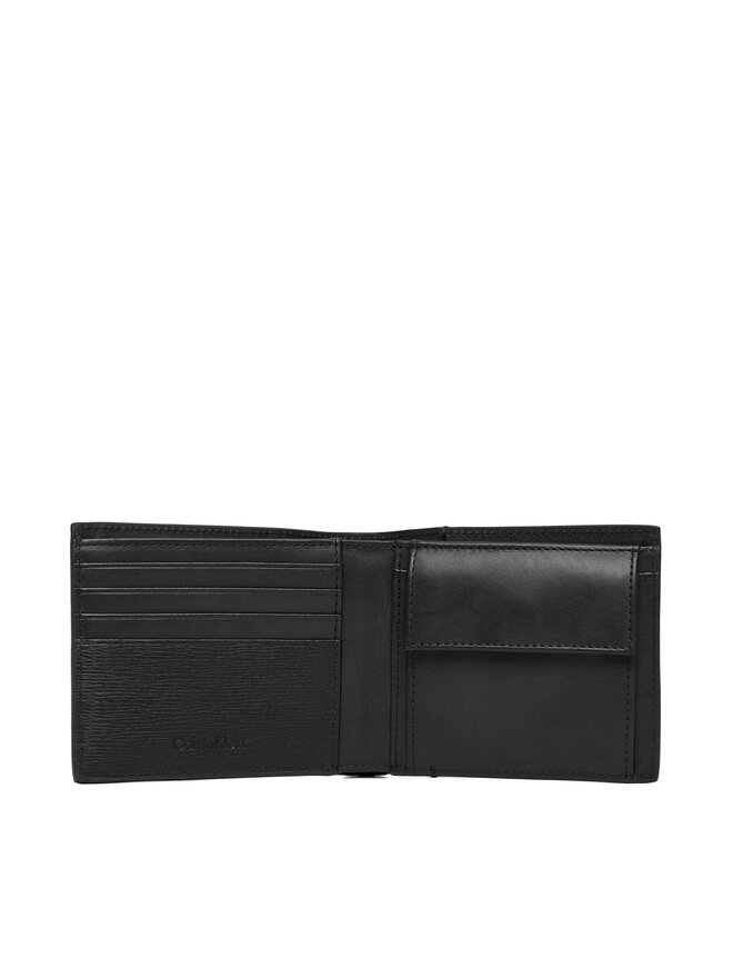 Calvin Klein Geldbörse Calvin Klein Refined Mix Billfold W Coin LV04D1304G Schwarz