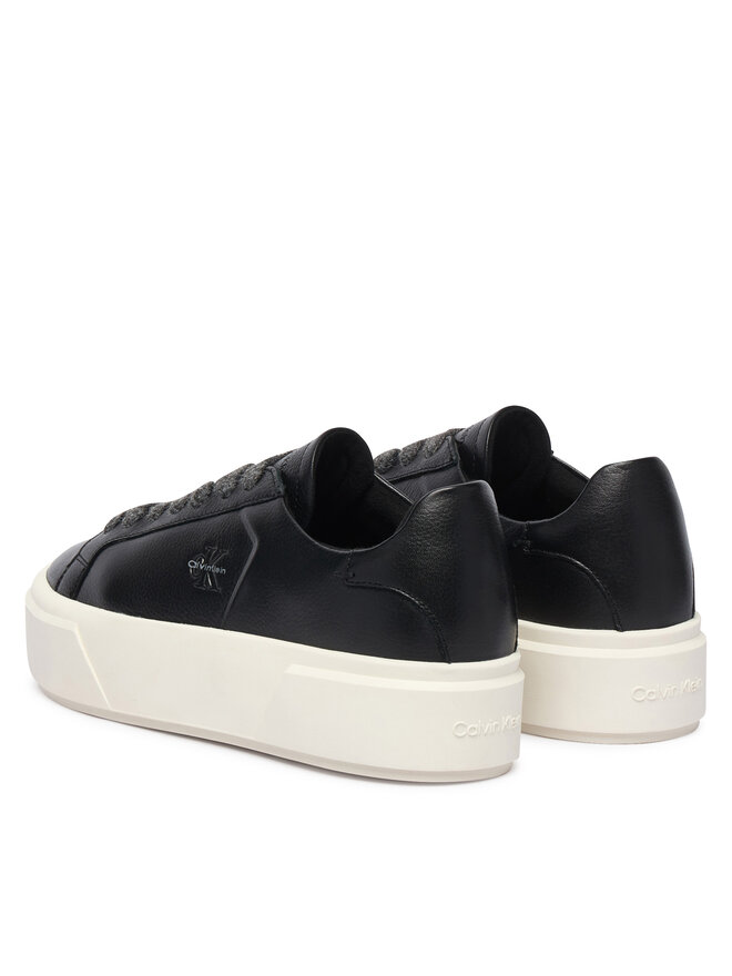 Calvin Klein Sneakers Calvin Klein Flatform Laceup Lth Wl HW0HW03229 Schwarz