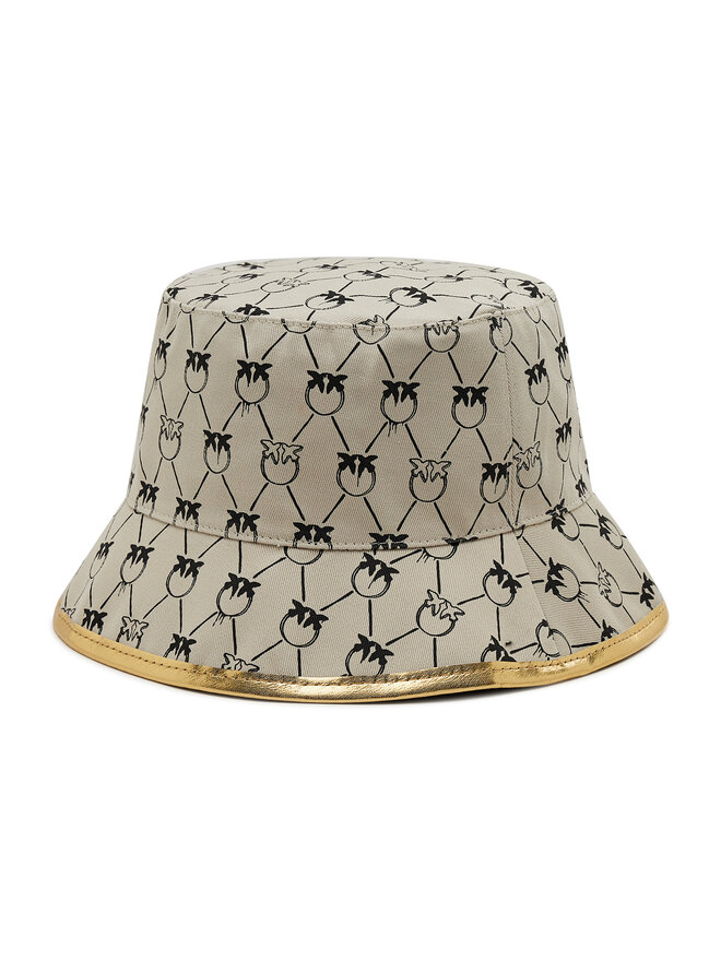 PINKO Hut Pinko Bucket Brindisi Cappello PE 22 BLK01 1G205T Y87K Grau