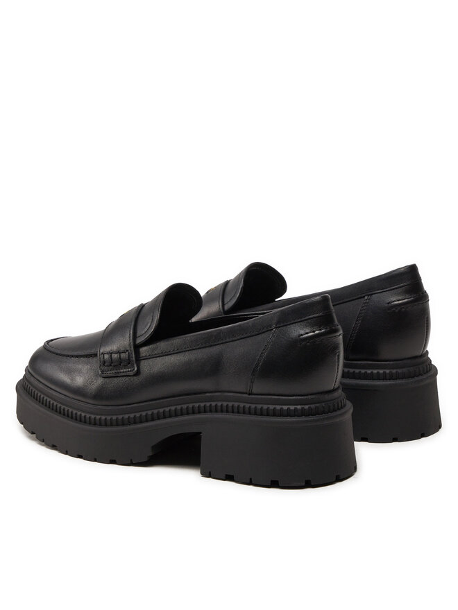Guess Loafersy Guess Finda FLTFIN LEA14 Czarny
