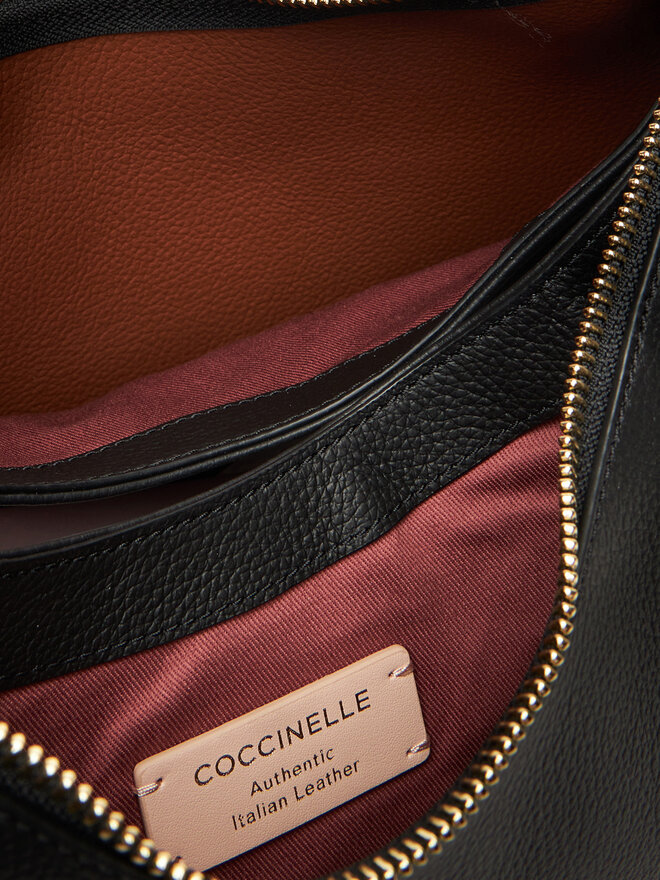 Coccinelle Handtasche Coccinelle M50 Boheme Grana Double E1 M50 13 02 01 Schwarz
