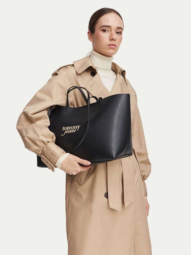 Tommy Jeans Handtasche Tommy Jeans Tjw Must Tote AW0AW19051 Schwarz
