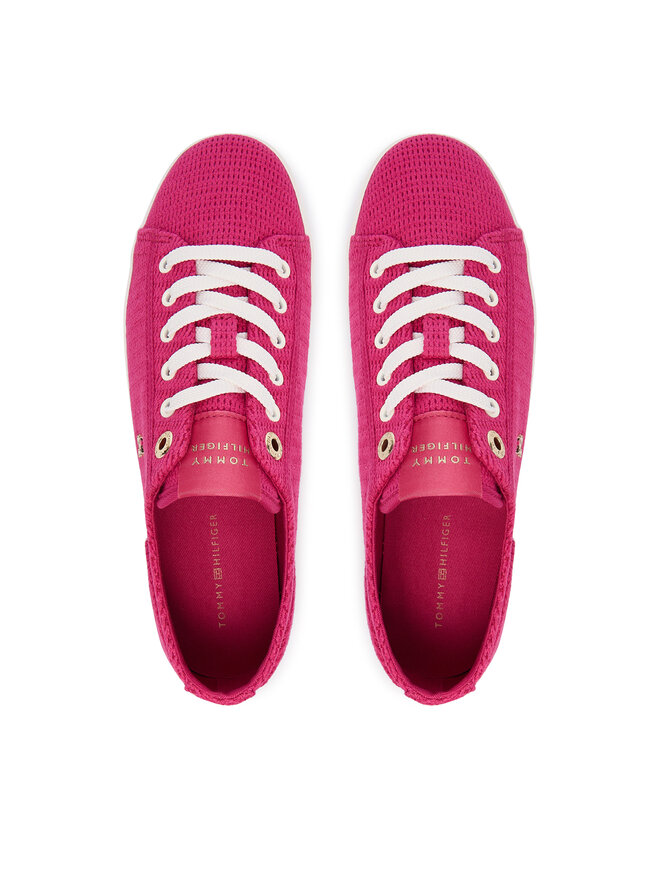 Tommy Hilfiger Sneakers aus Stoff Tommy Hilfiger FW0FW09171 Dunkelrosa