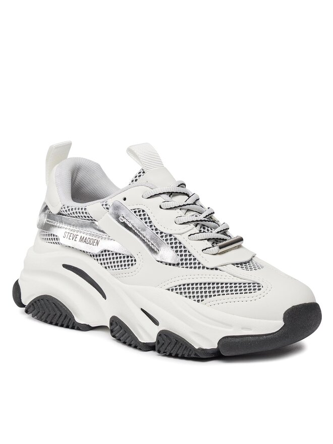 Steve Madden Laisvalaikio batai Steve Madden Possession-E Sneaker SM19000033-04005-04D Sidabrinė