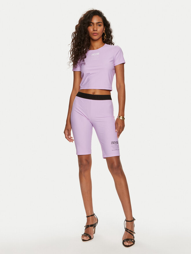 Versace Jeans Couture Versace Jeans Couture Camiseta 76HAH602 Violeta Slim Fit
