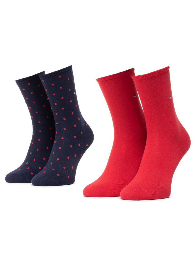 Tommy Hilfiger 2 pares de calcetines altos para mujer Tommy Hilfiger 100001493 Azul marino