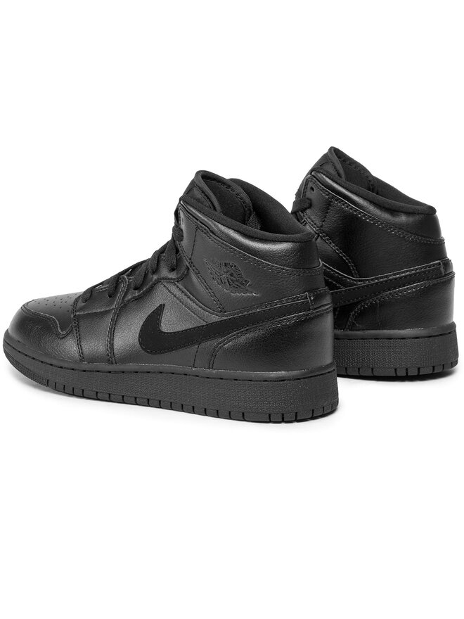 Nike Sneakers Nike Air Jordan 1 Mid (Gs) 554725 090 Schwarz