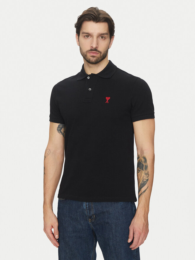 AMI PARIS AMI PARIS Poloshirt BFUPL001.760 Schwarz Regular Fit
