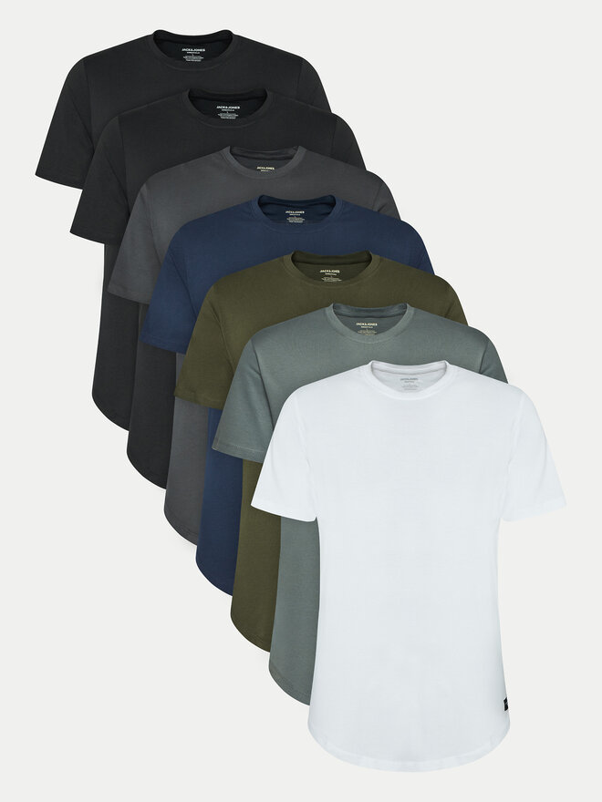 Jack&Jones Jack&Jones 7db-os póló szett Noa 12195439 Színes Long Line Fit