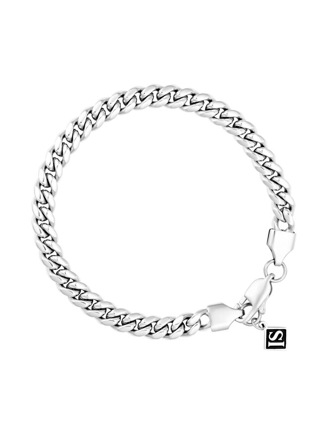 ICED STUFF Bransoletka ICED STUFF Miami Cuban Link Białe złoto