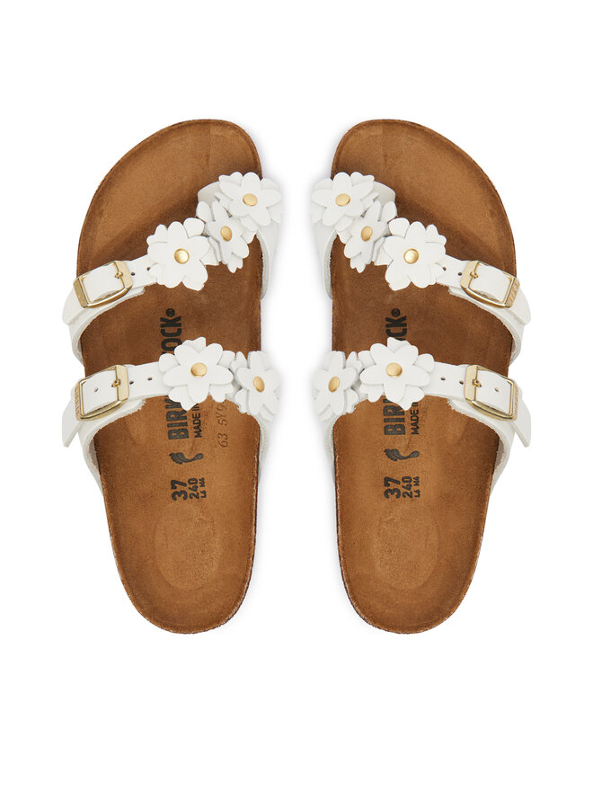 Birkenstock В'єтнамки Birkenstock Mayari Flowe Embellishment 1032060 Білий