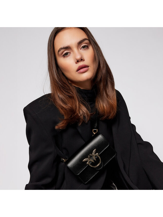 PINKO Сумка на пояс﻿ PINKO Love Baby Simply 2022 PDIV 1P2292.Y5FF Чорний
