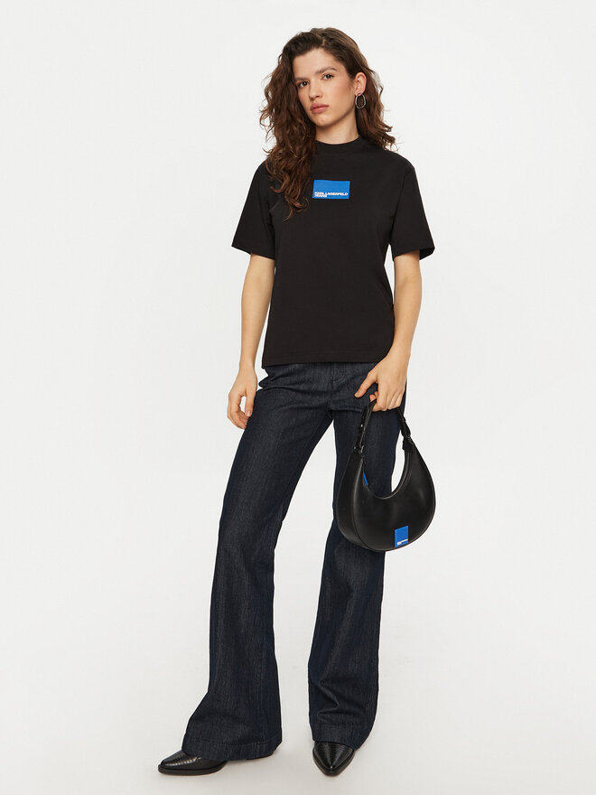 Karl Lagerfeld Jeans Karl Lagerfeld Jeans T-Shirt A1W17006 Μαύρο Regular Fit