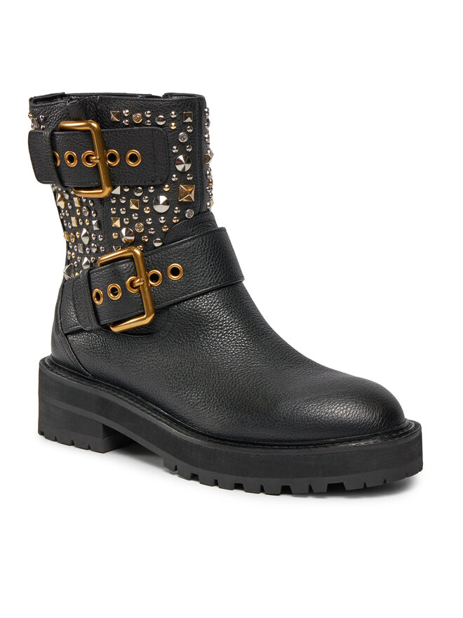 Kurt Geiger Botine Kurt Geiger 225-Hackney Biker Boot 546505109 Negru