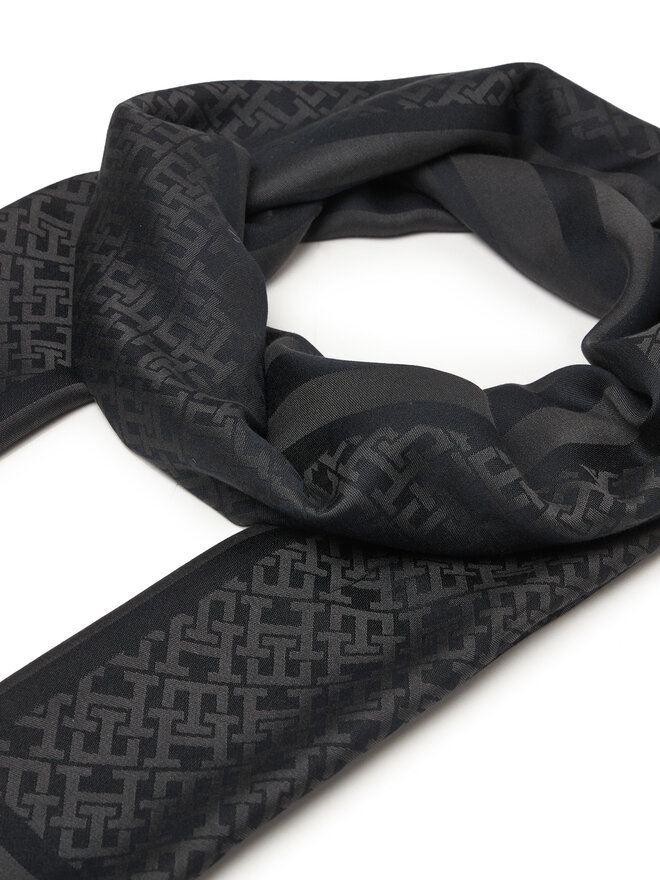 Tommy Hilfiger Schal Tommy Hilfiger Th Monogram Scarf AW0AW18273 Schwarz