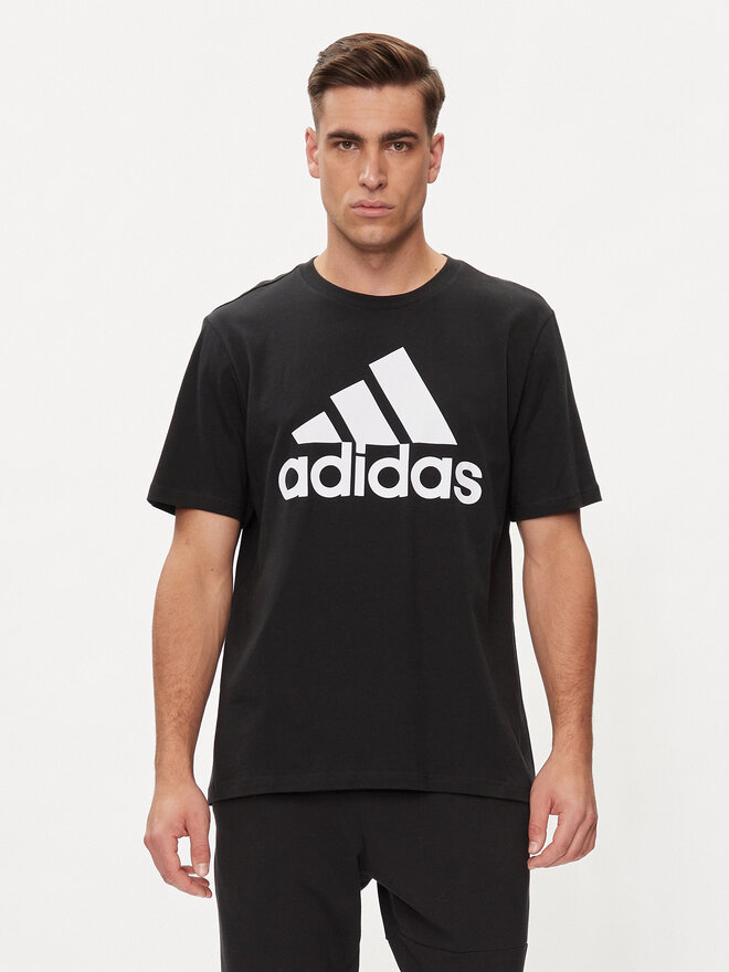 adidas adidas T-Shirt Essentials Single Jersey Big Logo T-Shirt IC9347 Schwarz Regular Fit