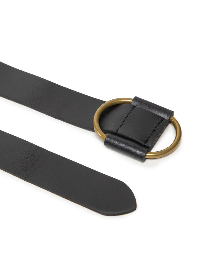 Pieces Dámsky opasok Pieces Pcpilja Leather Jeans Belt Noos 17076887 Čierna