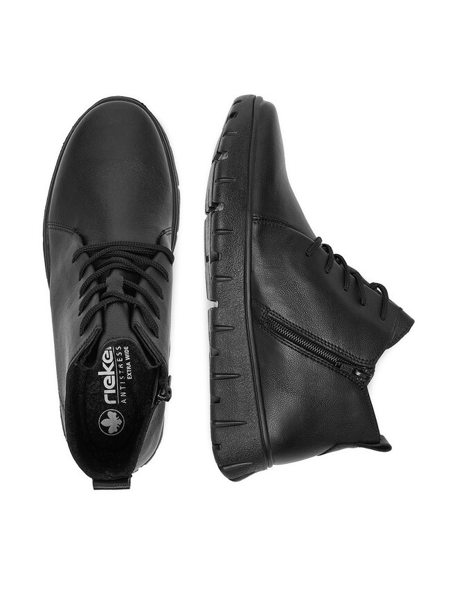 Rieker Trzewiki Rieker N1331-00 Czarny