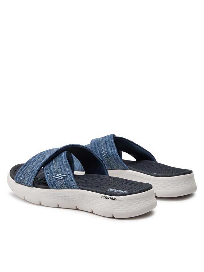 Skechers Klapki Skechers Go Walk Flex Sandal-Impressed 141420/NVY Granatowy