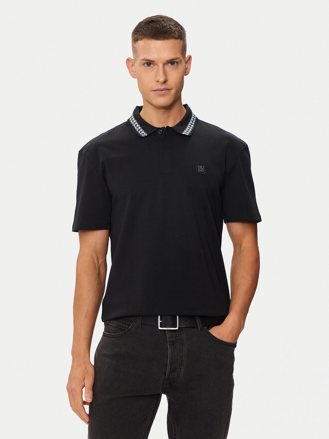 HUGO Hugo Poloshirt Doucano 50510036 Schwarz Regular Fit