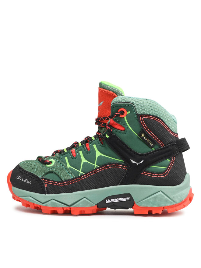 Salewa Pārgājienu apavi Salewa Jr Alp Trainer MId Gtx GORE-TEX 5960 Zaļš