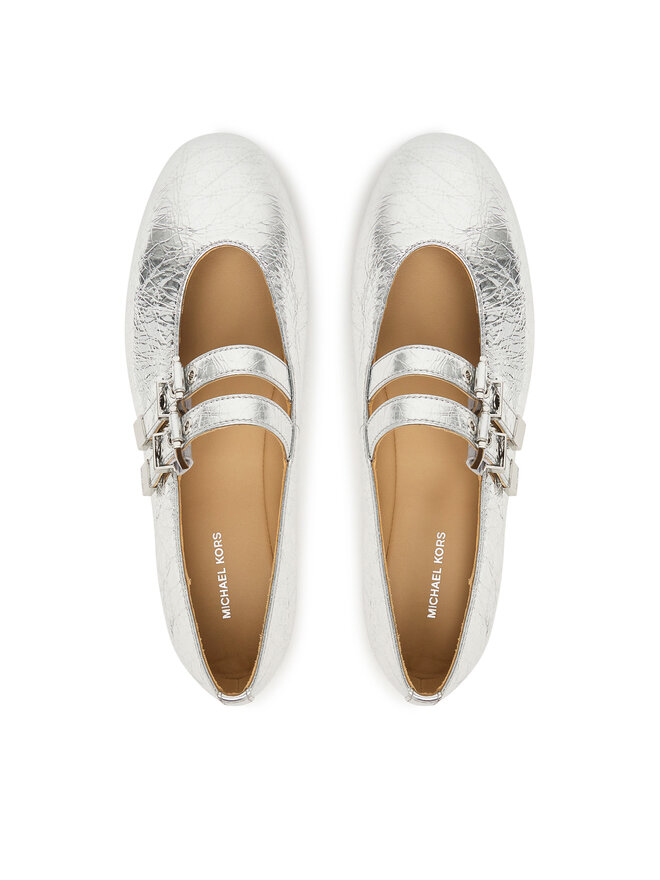 MICHAEL Michael Kors Ballerinas MICHAEL Michael Kors Rowen Flex Ballet 40R6RWFP1M Silberfarben