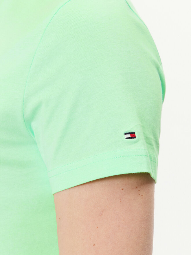 Tommy Hilfiger Tommy Hilfiger Póló Logo MW0MW11797 Zöld Slim Fit