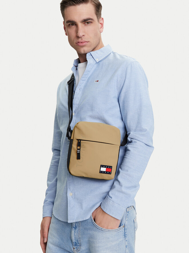 Tommy Hilfiger Плоска сумка Tommy Hilfiger Tjm Daily + Reporter AM0AM13270 Бежевий