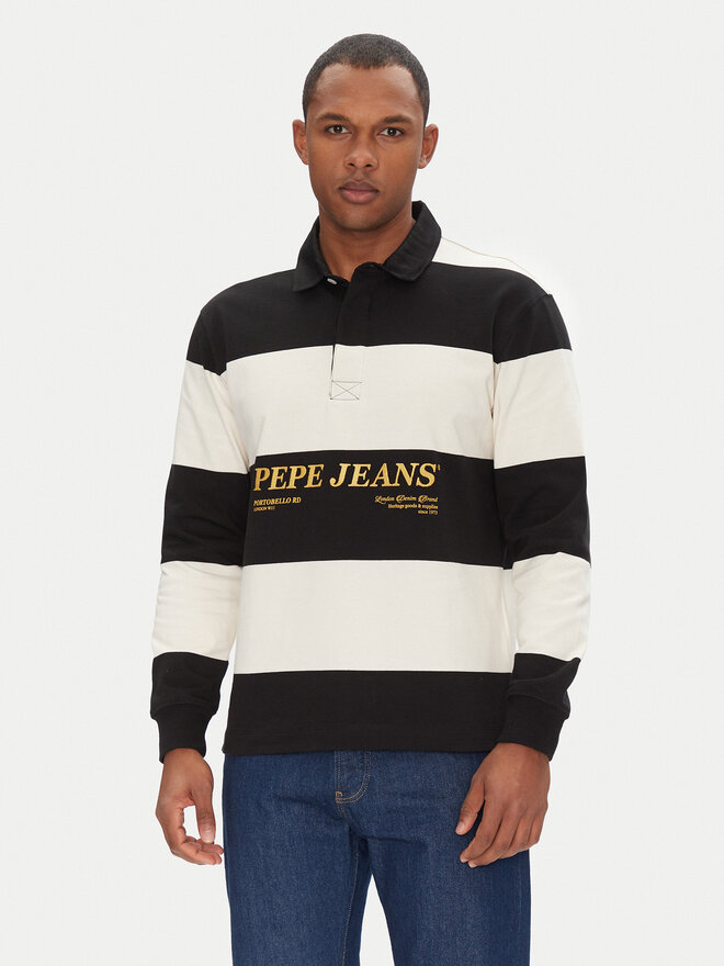 Pepe Jeans Pepe Jeans Polo marškinėliai Brandon PM542230 Juoda Regular Fit