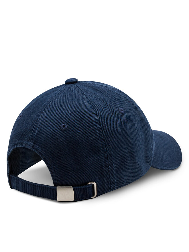 Tommy Jeans Kepurė su snapeliu Tommy Jeans Tjm Elongated Flag Denim Cap AM0AM12427 Tamsiai mėlyna