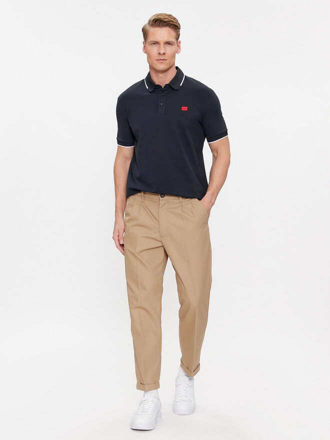 HUGO Hugo Pólóing Deresino232 50490775 Sötétkék Slim Fit