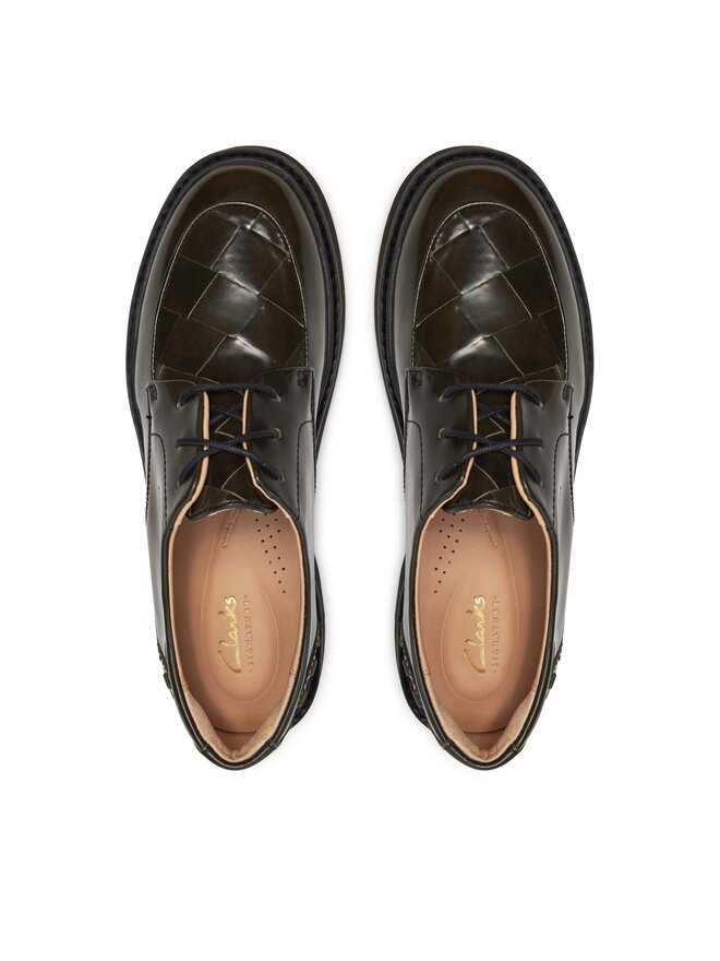 Clarks zapatos Oxford Clarks Splend Weave 26176808 Negro
