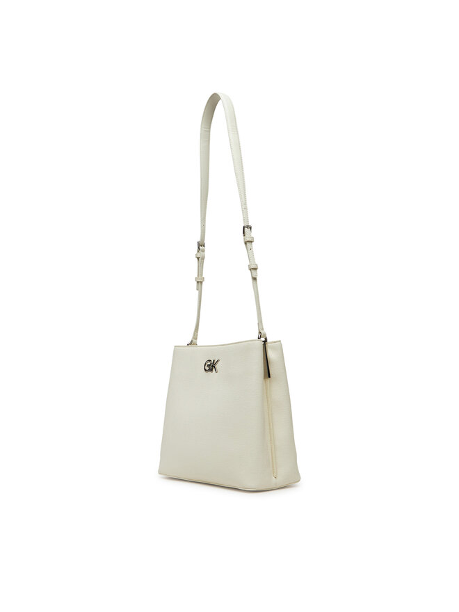 Calvin Klein Дамска чанта Calvin Klein Ck Bucket Bag_Tex K60K613179 Бял