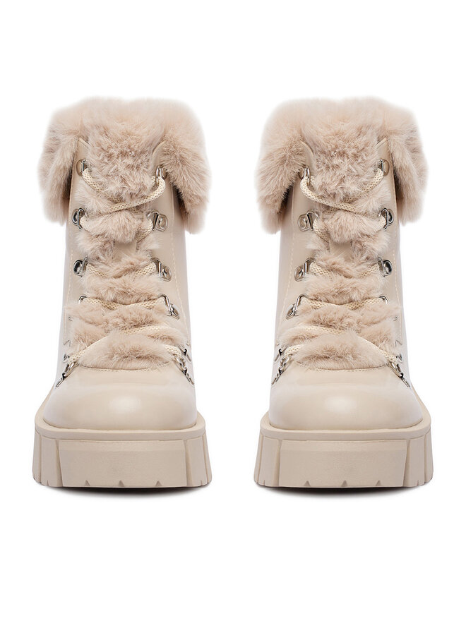 DeeZee Schnürschuhe DeeZee 90190-6 Écru