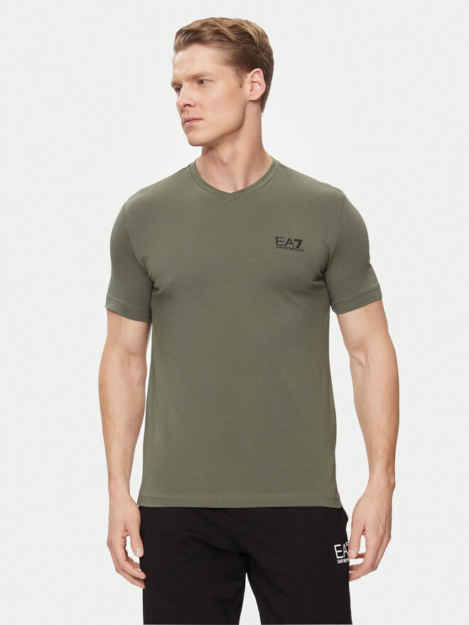 EA7 Emporio Armani EA7 Emporio Armani Футболка 8NPT53 PJM5Z 1846 Зелений Regular Fit