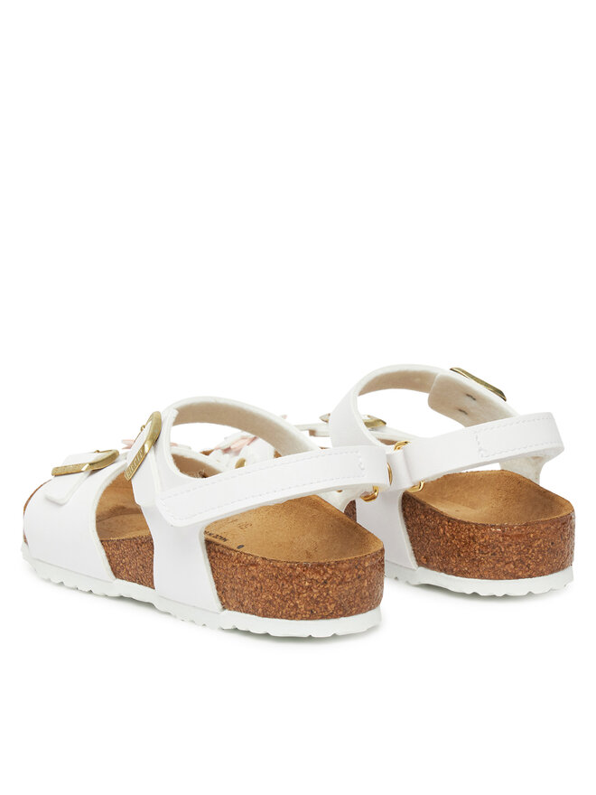 Birkenstock Сандали Birkenstock Rio Flowers As Kids 1029561 S Бял