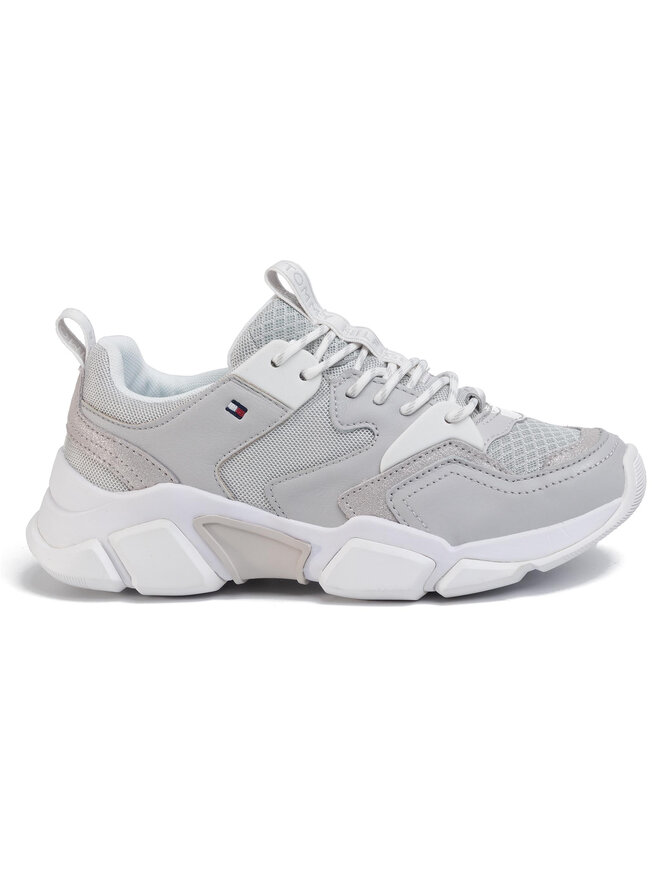 Tommy Hilfiger Sneakers Tommy Hilfiger Chunky Lifestyle Glitter Sneaker FW0FW04694 Grau